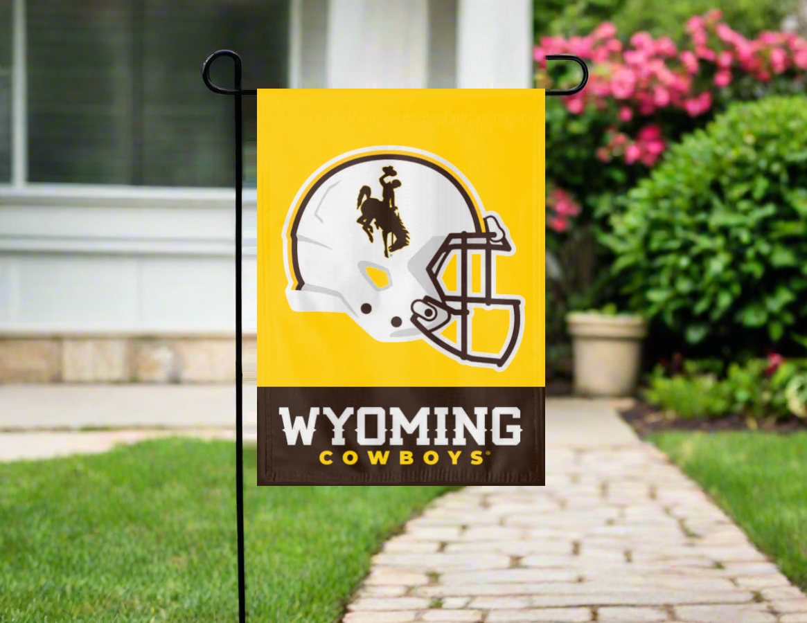 University of Wyoming Football Double Sided Garden Flag