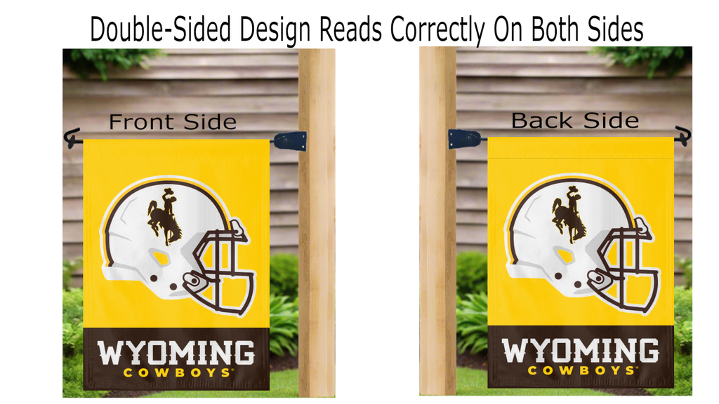 University of Wyoming Football Double Sided Garden Flag