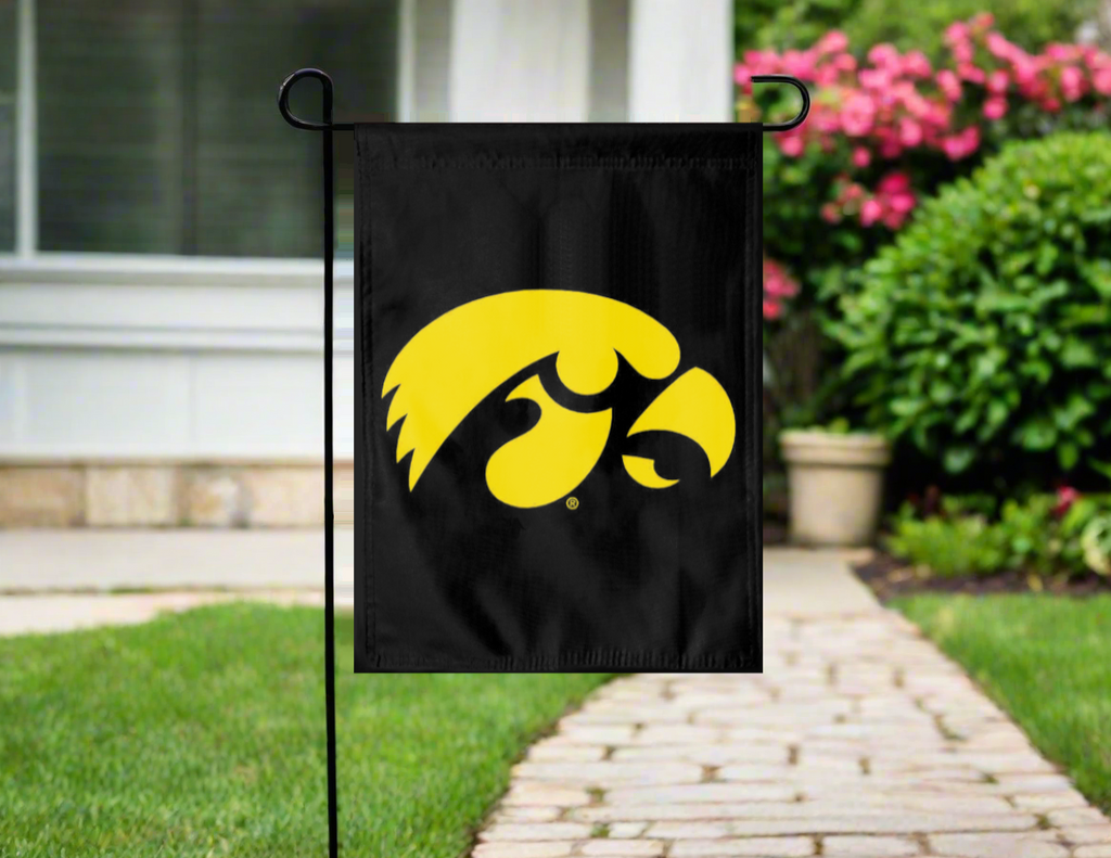 Iowa Hawkeyes Double-Sided Garden Flag