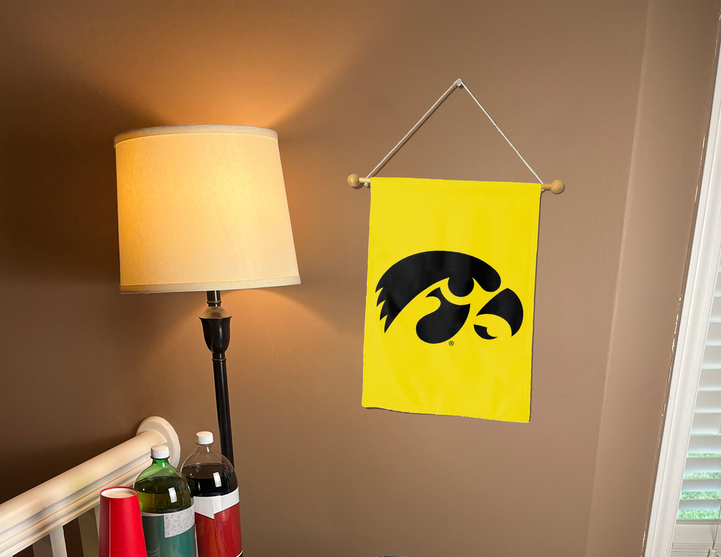 Double-Sided Iowa Hawkeyes Gold Garden Flag