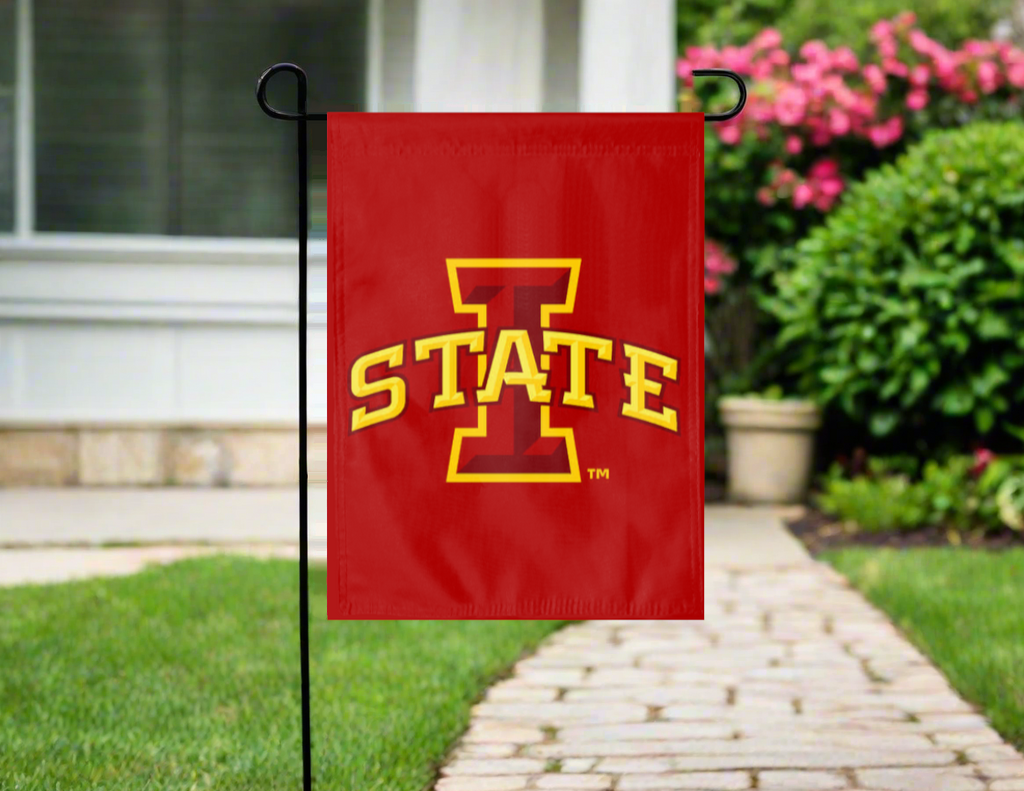 Iowa State Double Sided Garden Flag