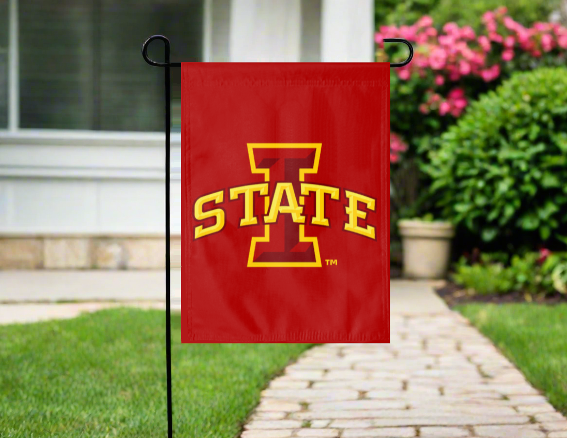 Iowa State Double Sided Garden Flag