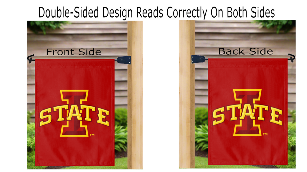 Iowa State Double Sided Garden Flag