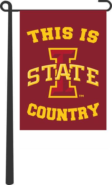 Iowa State This Is Cyclones Country Double Sided Garden Flag