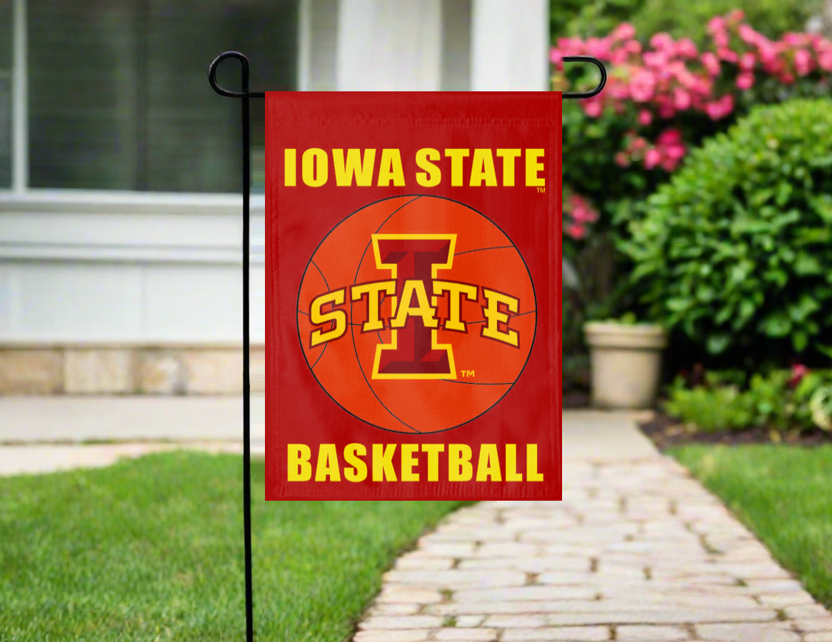 Double Sided Iowa State Basketball Garden Flag