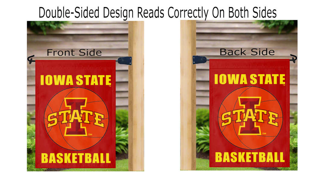 Double Sided Iowa State Basketball Garden Flag