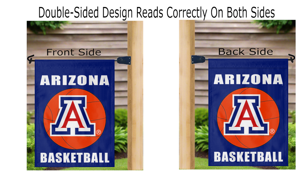 University of Arizona - Basketball Double Sided Garden Flag