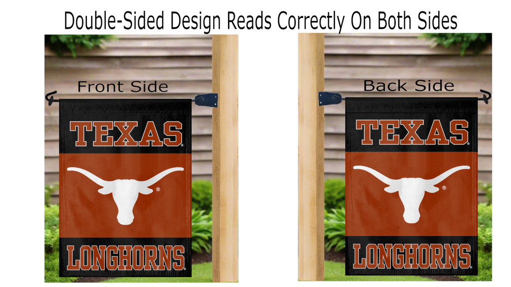 13x18 University of Texas Double Sided Garden Flag