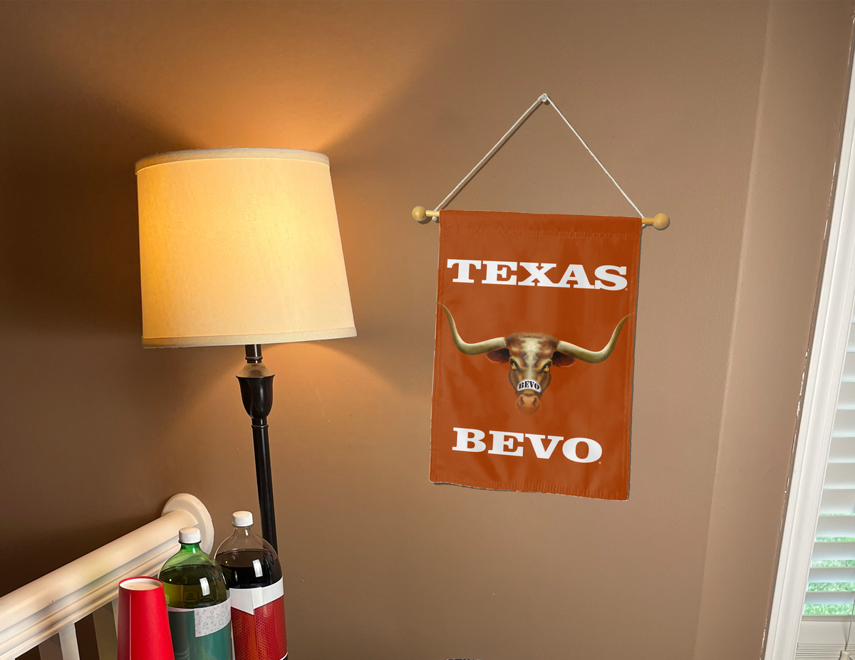 13x18 Texas Longhorns Double Sided Garden Flag with Bevo Mascot Logo