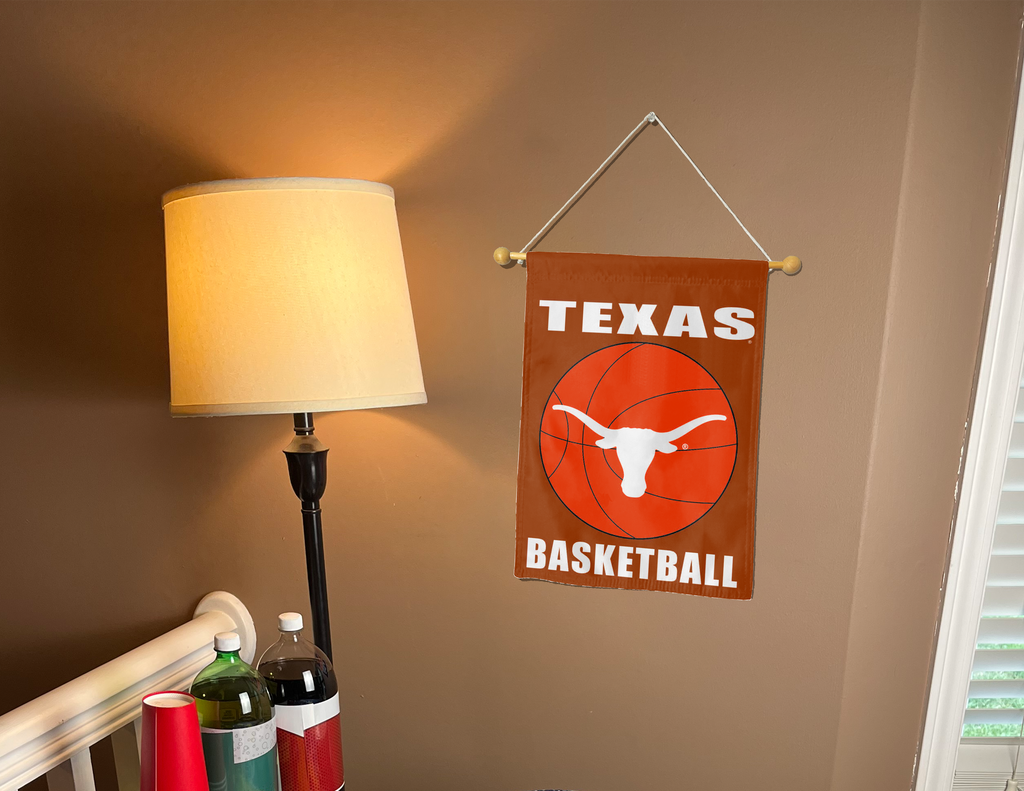 13x18 Texas Longhorns Basketball Double Sided Garden Flag