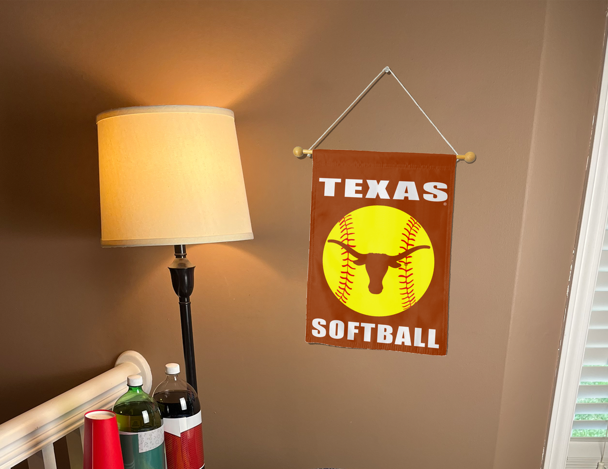 13x18 Texas Softball Double Sided Garden Flag
