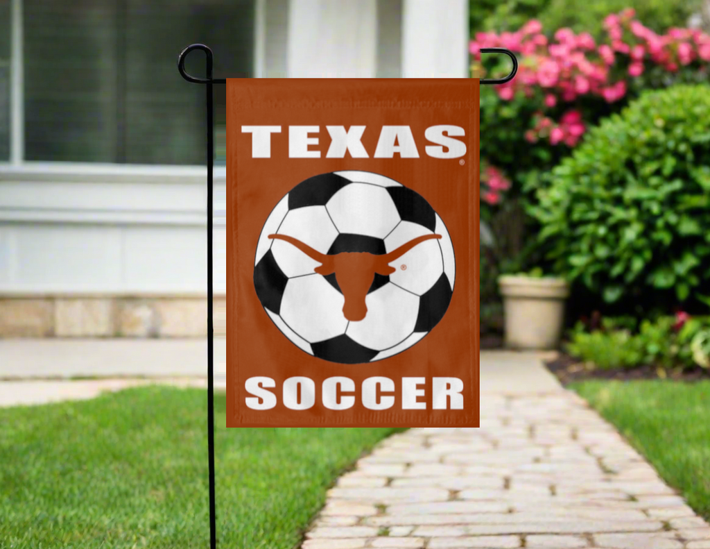 13x18 Texas Longhorns Soccer Double Sided Garden Flag