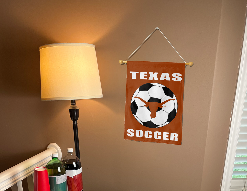 13x18 Texas Longhorns Soccer Double Sided Garden Flag
