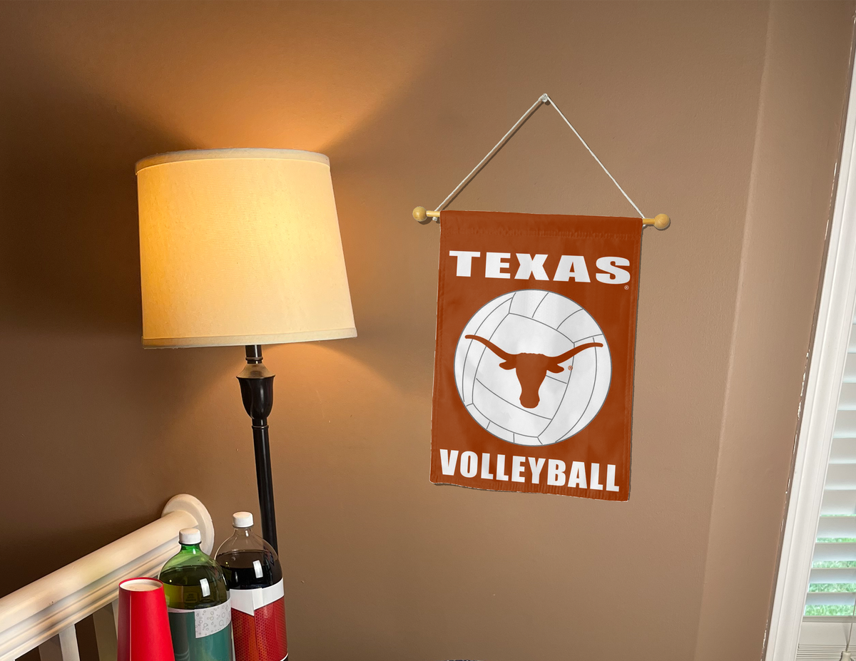 13x18 Texas Longhorns Volleyball Double Sided Garden Flag