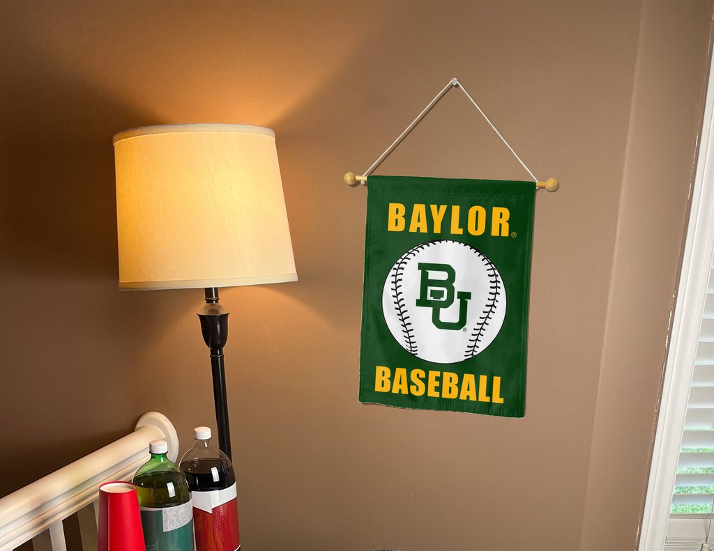 13x18 Baylor Baseball Double Sided Garden Flag