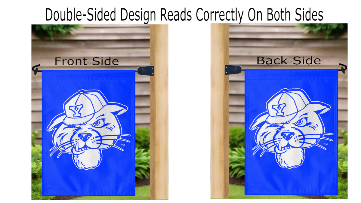 BYU - Vintage Cougar Double Sided Garden Flag