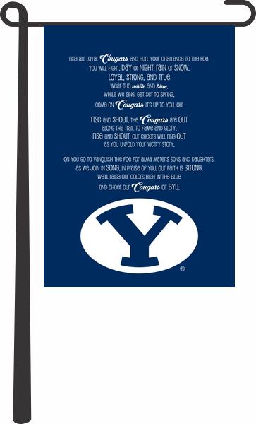 BYU - Fight Song Double Sided Garden Flag