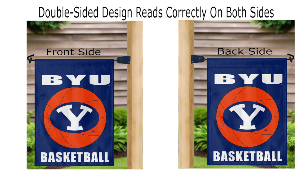 BYU Basketball Double Sided Garden Flag