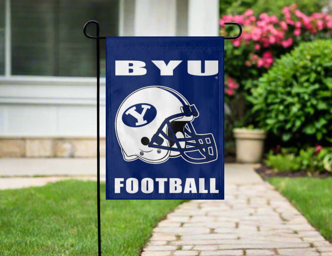 BYU Cougars Football Double Sided Garden Flag