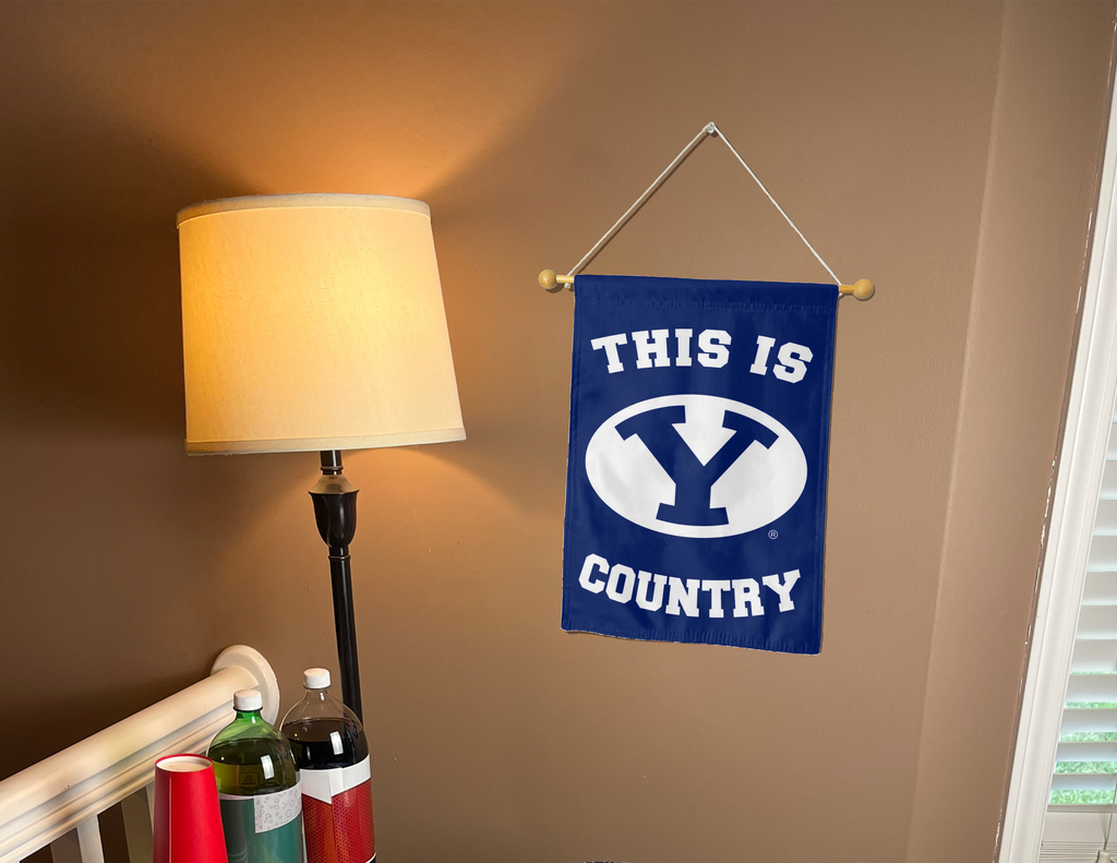 BYU Country Double Sided Garden Flag