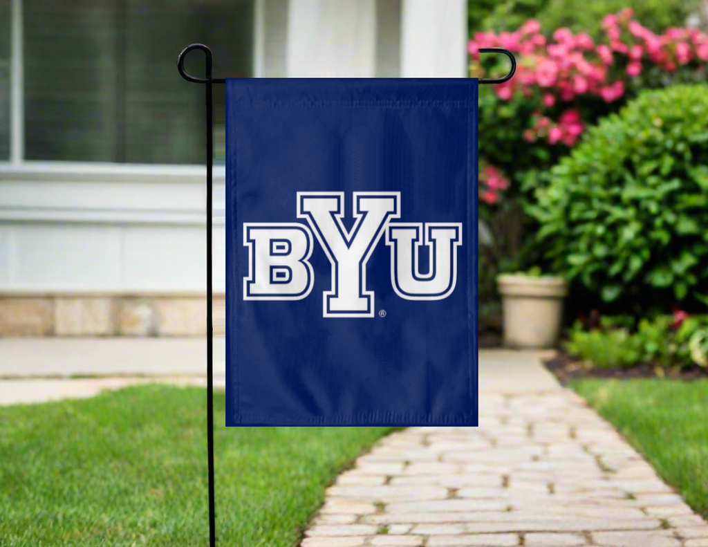 BYU - Brigham Young University Double Sided Garden Flag