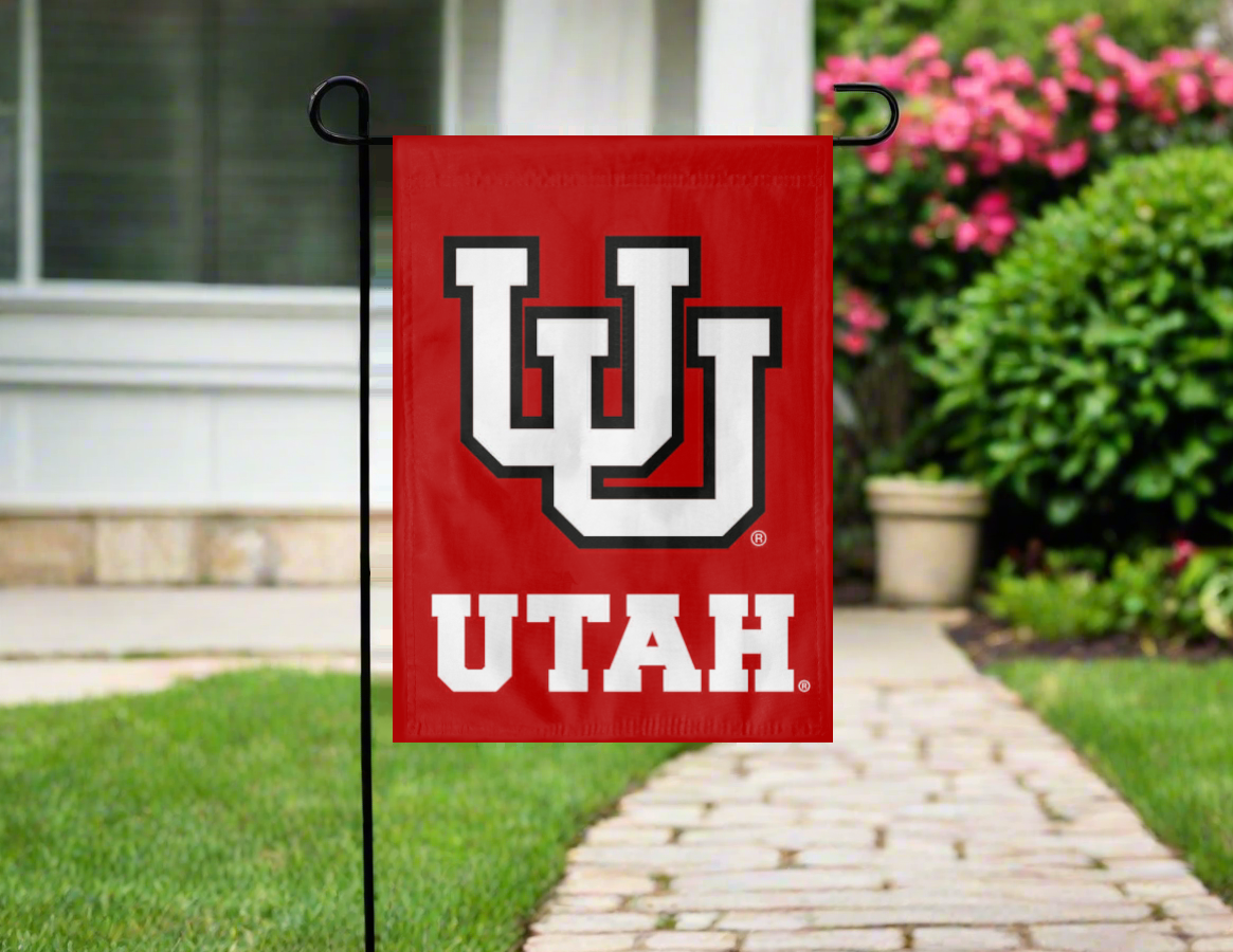 Utah Utes Double Sided Garden Flag