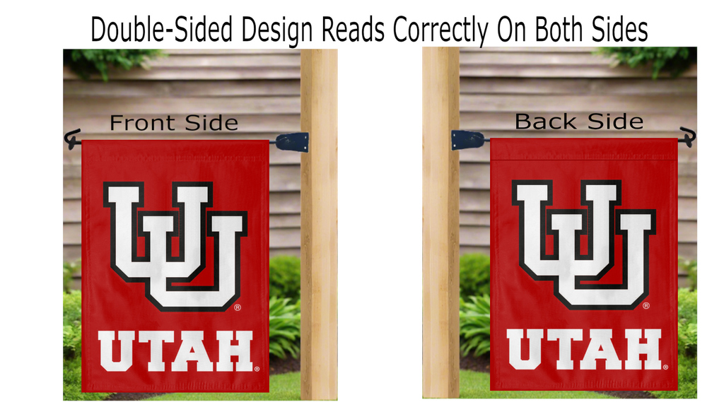 Utah Utes Double Sided Garden Flag