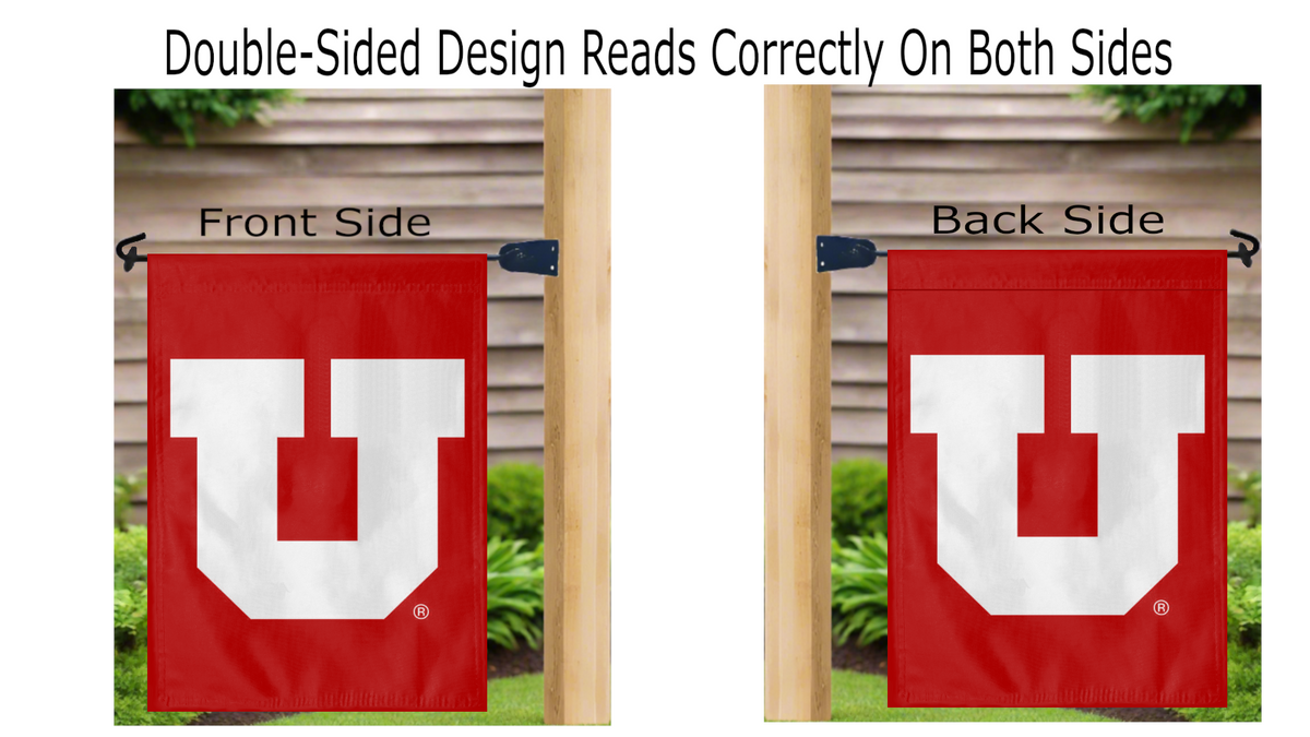 University of Utah - University Double Sided Garden Flag