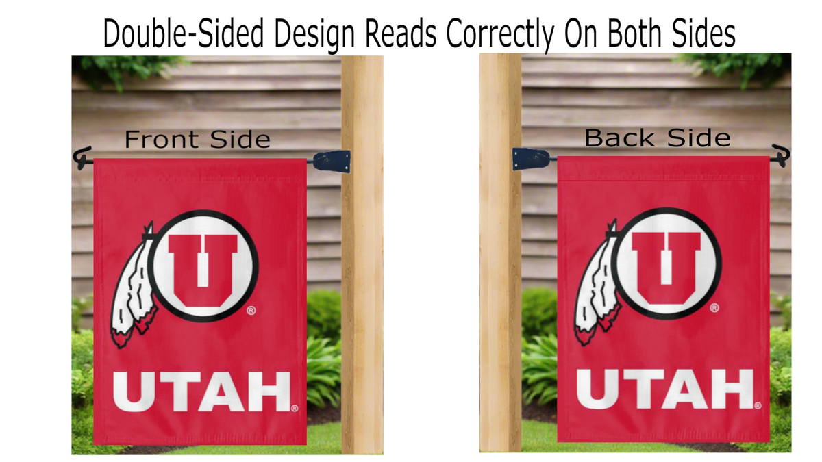 University of Utah - Utes Double Sided Garden Flag