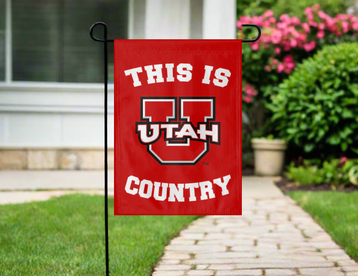 Utah Utes Country Double Sided Garden Flag
