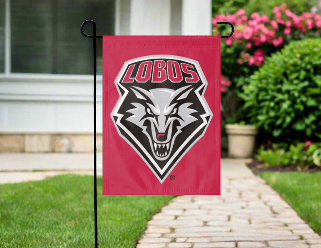 University of New Mexico - Lobos Double Sided Garden Flag