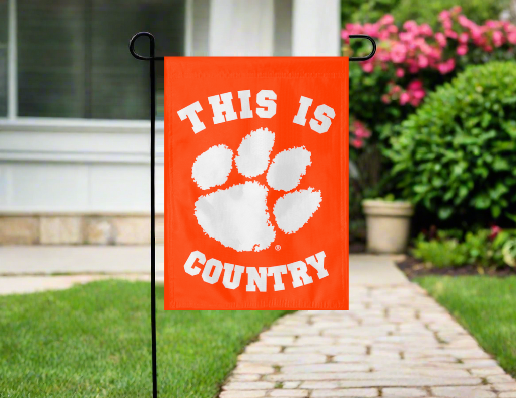 Clemson Tigers Country Double Sided Garden Flag