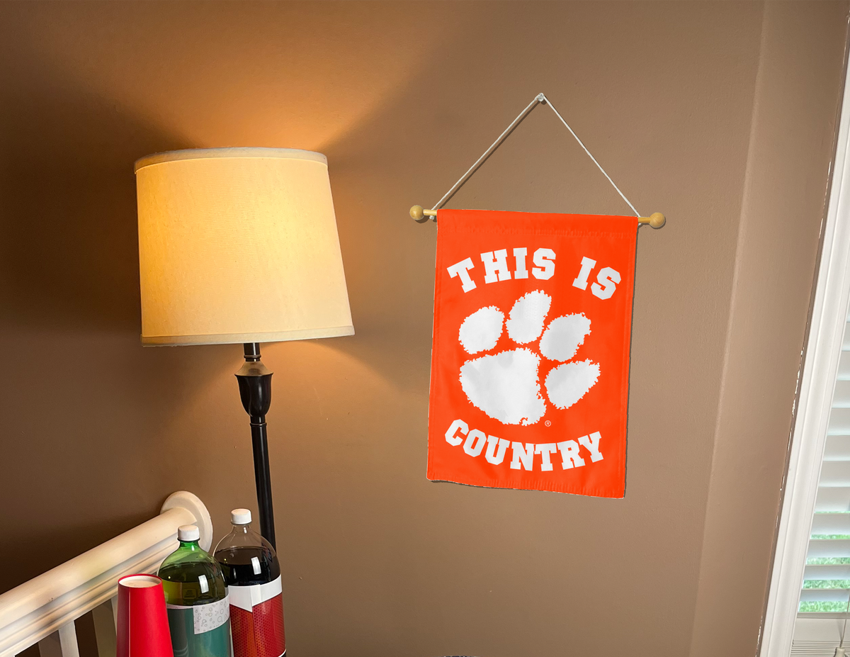 Clemson Tigers Country Double Sided Garden Flag