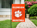 13x18 Clemson Basketball Double Sided Garden Flag