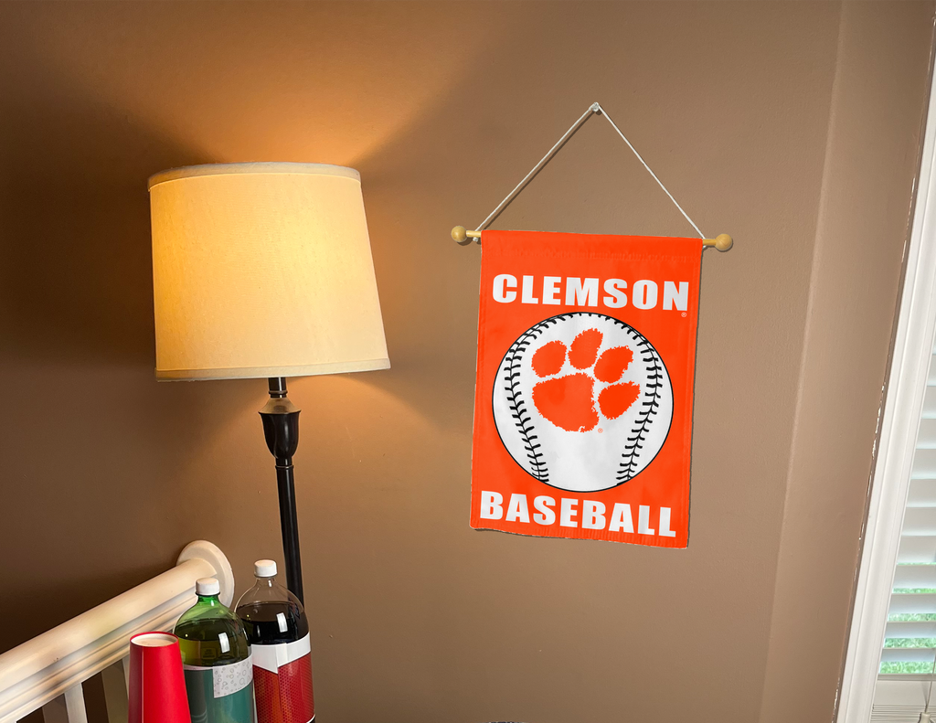 Clemson Baseball Double Sided Garden Flag