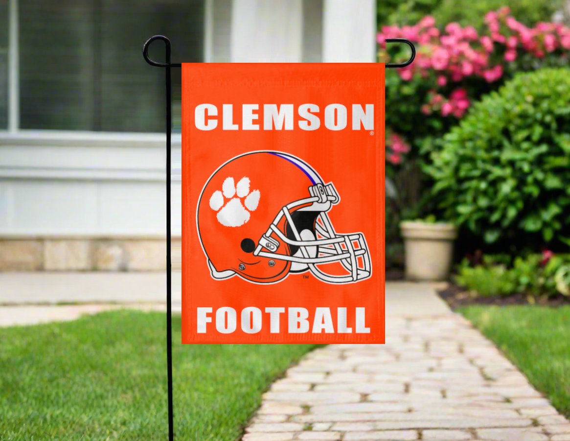 Clemson Football Double Sided Garden Flag
