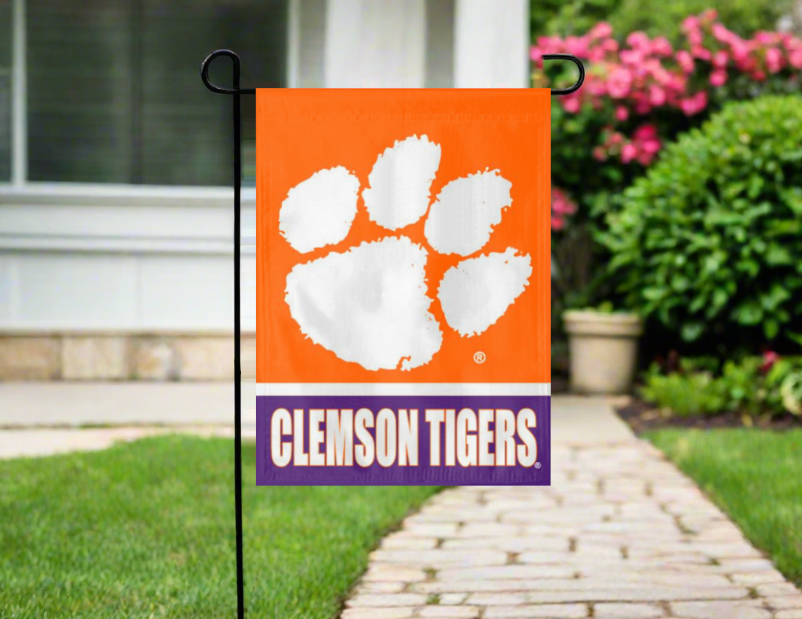 Clemson Tigers Double Sided Garden Flag