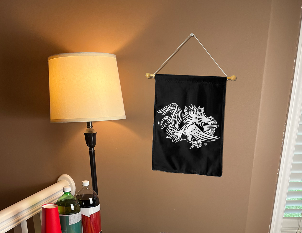 University of South Carolina - Gamecocks Black Double Sided Garden Flag