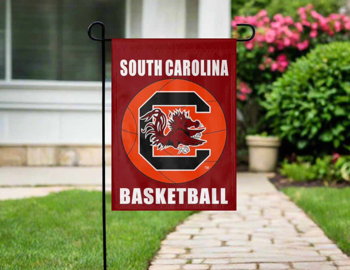 University of South Carolina - Basketball Double Sided Garden Flag