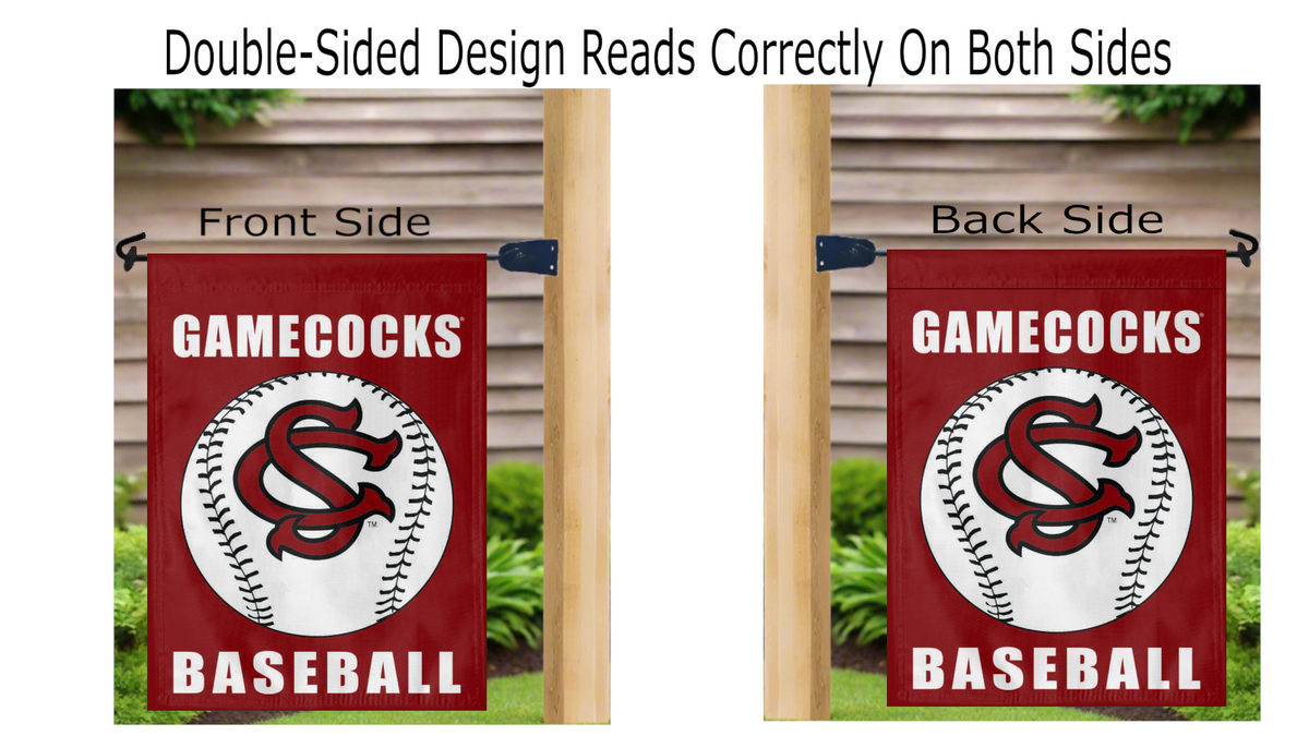 University of South Carolina - Baseball Double Sided Garden Flag