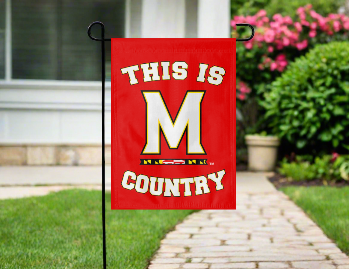 Maryland Terrapins Country Double Sided Garden Flag