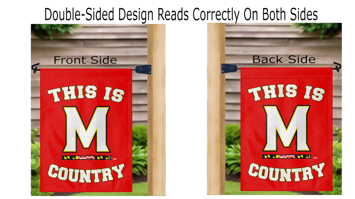 Maryland Terrapins Country Double Sided Garden Flag