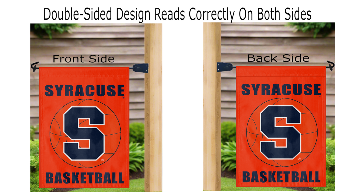 Syracuse University - Basketball Double Sided Garden Flag