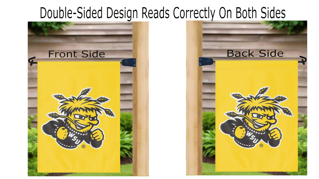 Wichita State University - Shockers Double Sided Garden Flag