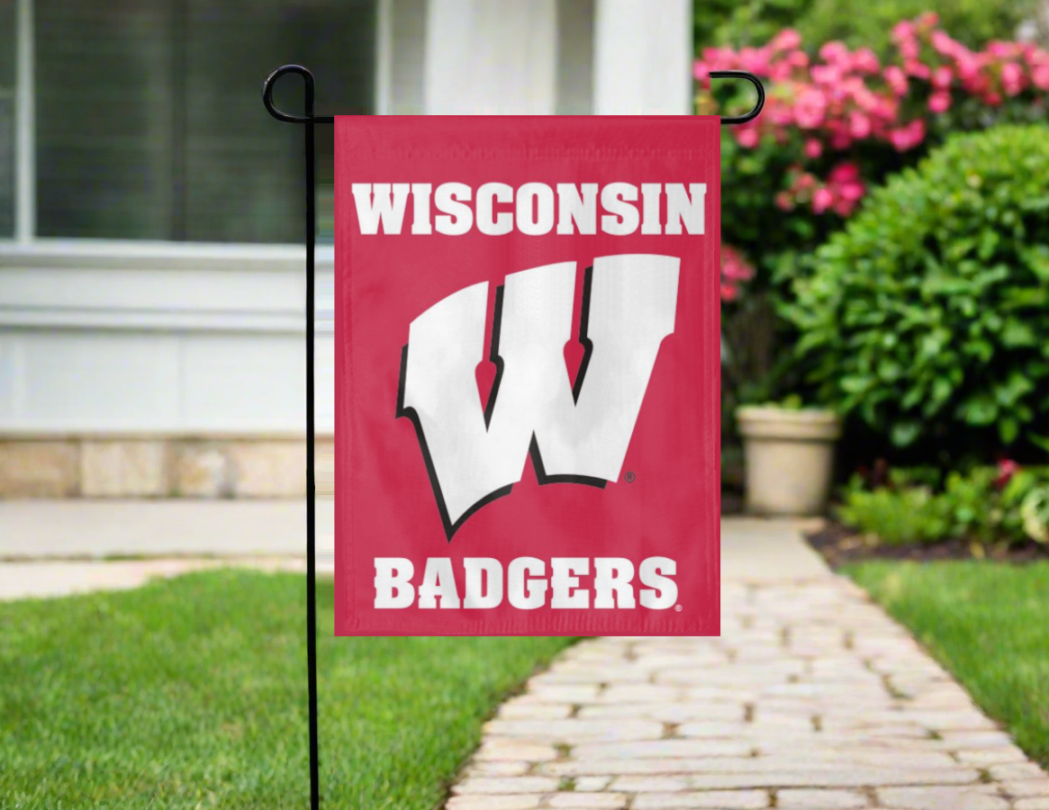 University of Wisconsin - Badgers Double Sided Garden Flag