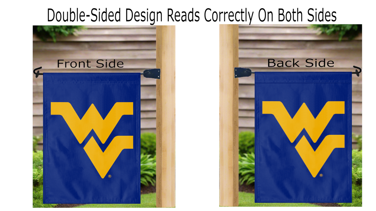 West Virginia University - Mountaineers Double Sided Garden Flag