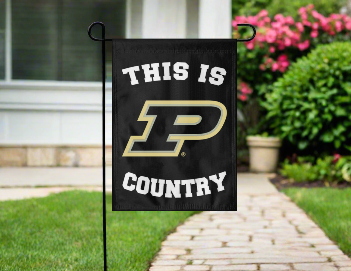 Purdue Boilermakers Country Double Sided Garden Flag