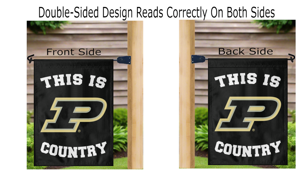Purdue Boilermakers Country Double Sided Garden Flag