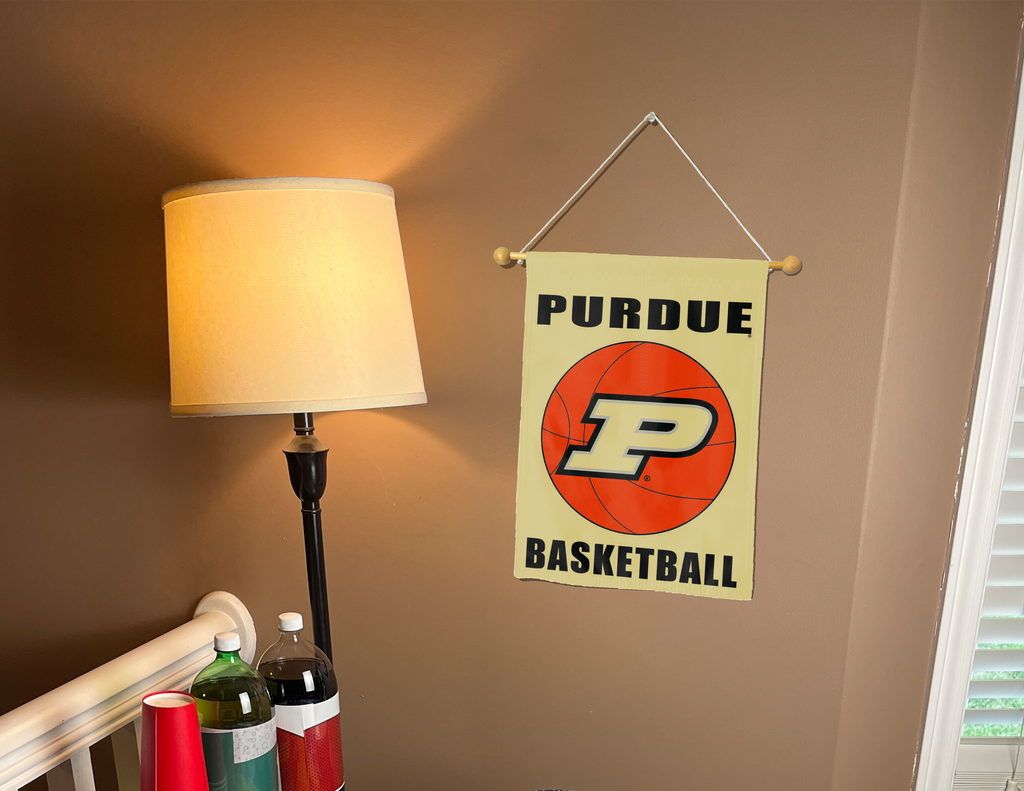 Purdue Boilermakers Basketball Double Sided Garden Flag