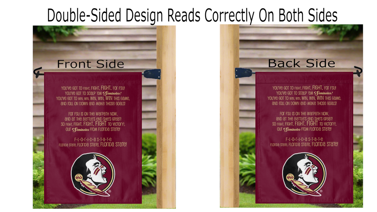 Florida State Fight Song Double Sided Garden Flag